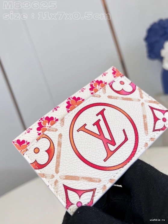 WIS LOUIS CARD HOLDER-11*7*0.5cm VUITTON 1018